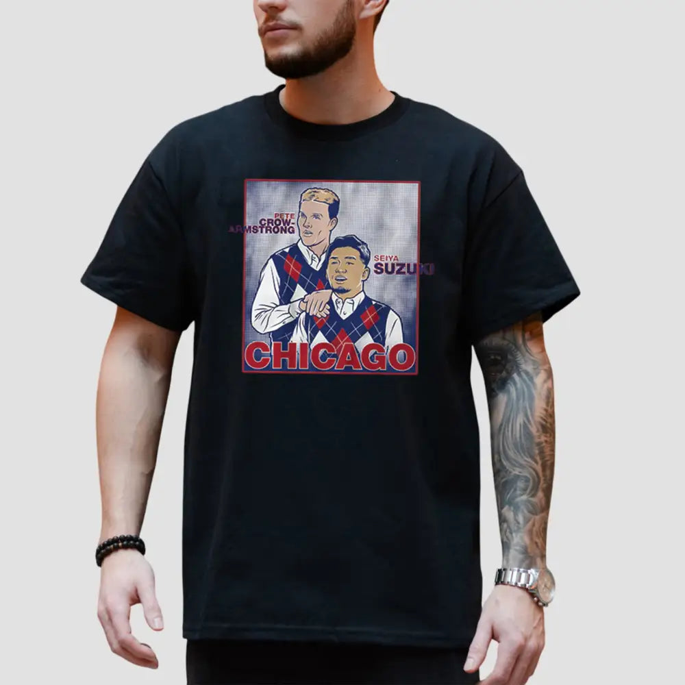 Seiya Suzuki And Pete Crow-Armstrong Family Portrait Shirt2