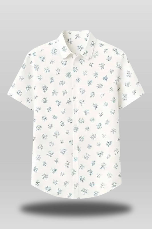 Shein Luigi Mangione Model Floral Hawaiian Shirt