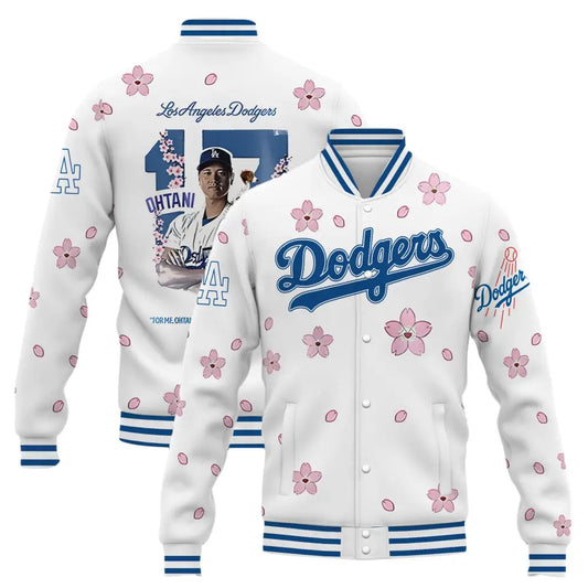 Shohei Ohtani Dodgers 17 Cherry Blossom 2025 Baseball Jacket