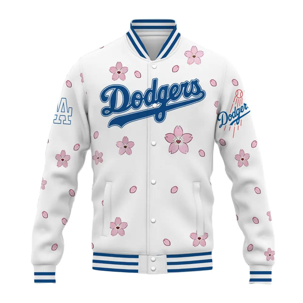 Shohei Ohtani Dodgers 17 Cherry Blossom 2025 Baseball Jacket1