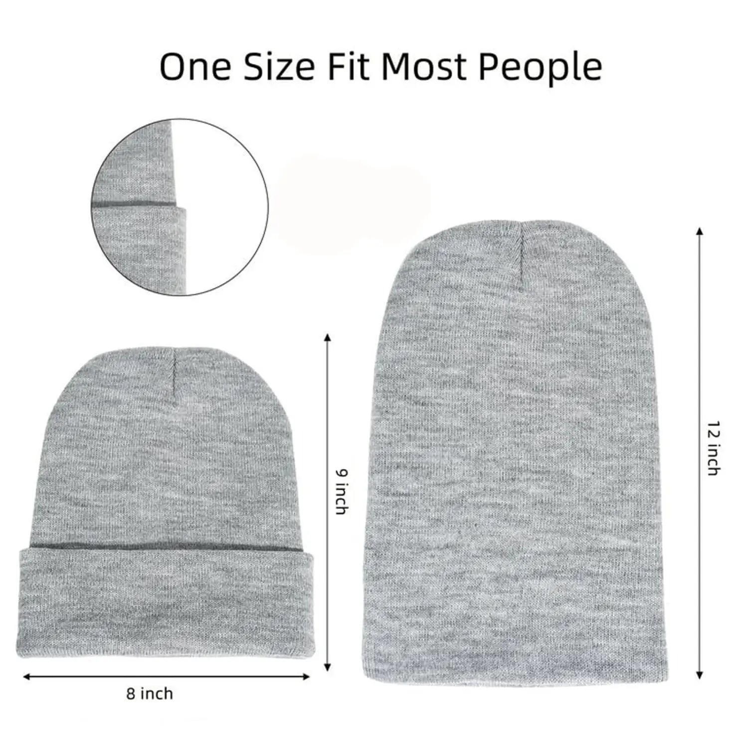 Gray knit beanie with dimensions from Westbrook Interview Playoffs 2025 Game 7 black beanie hat