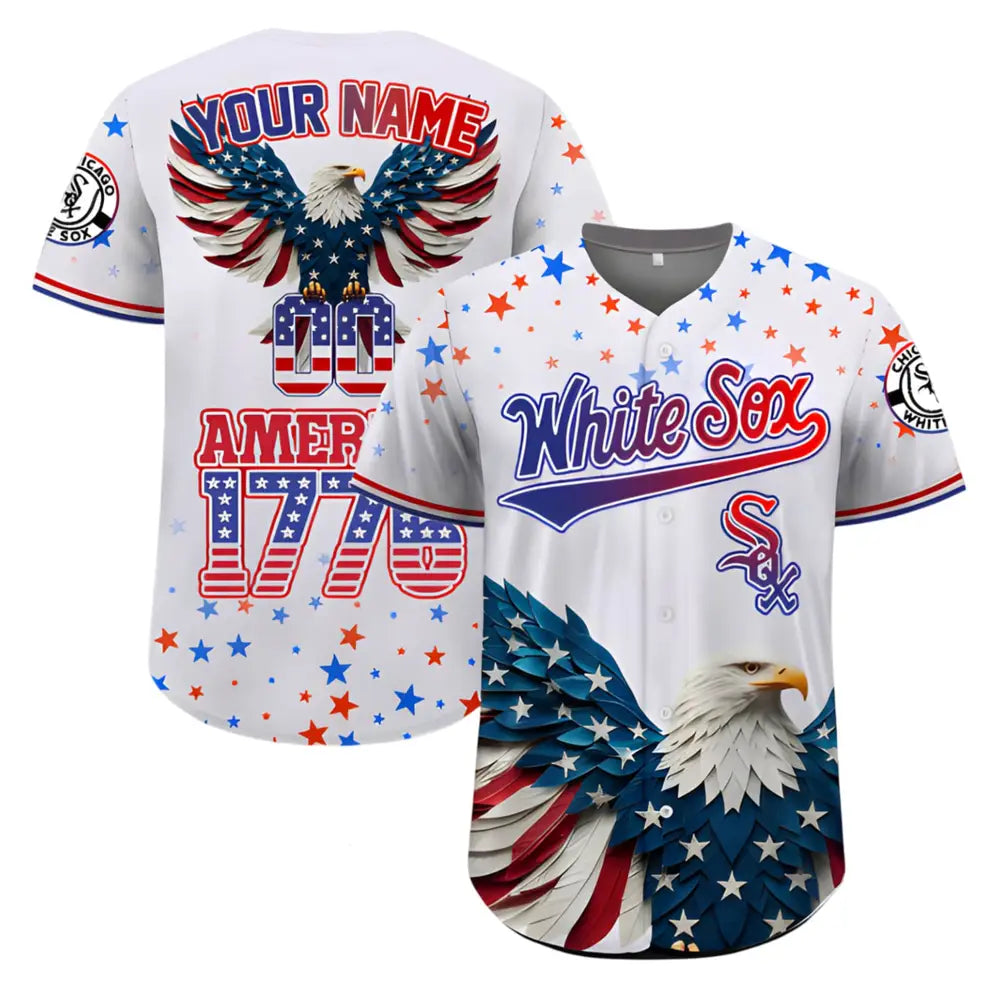 Special Edition Independence Day Celebration x Chicago White Sox Baseball Jersey1