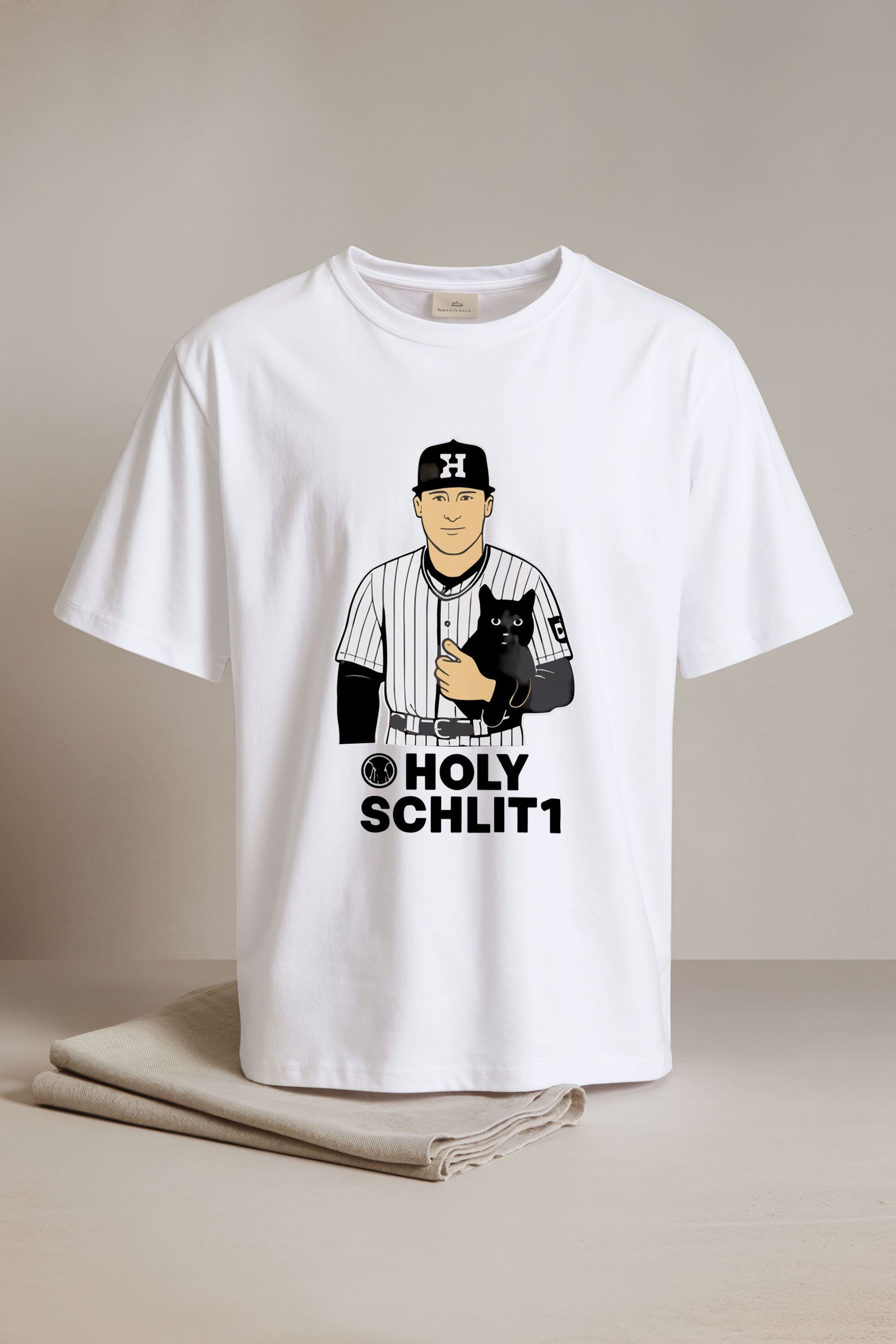 Spencer Jones Holy Schlitt Cat T-Shirt3