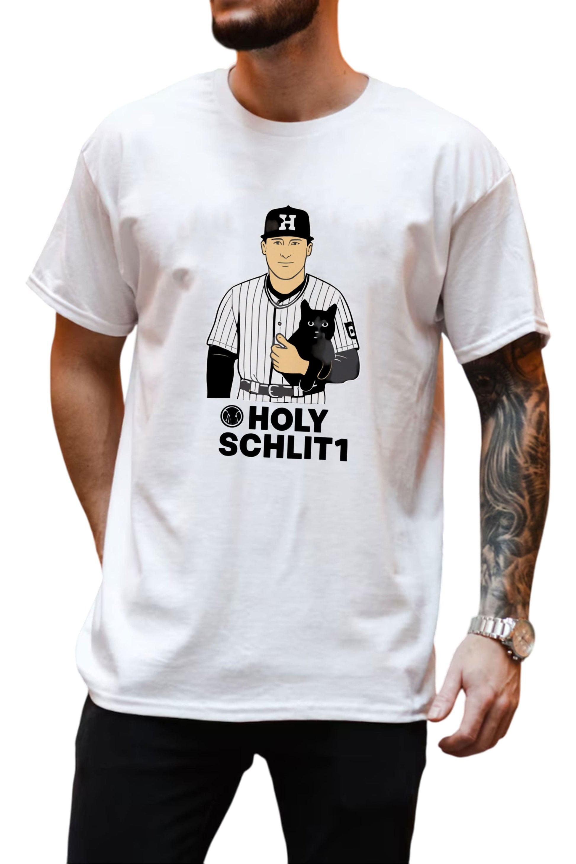 Spencer Jones Holy Schlitt Cat T-Shirt2