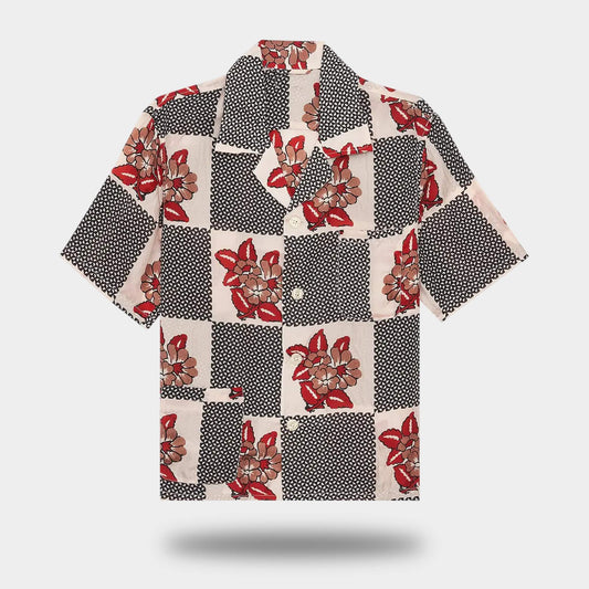 Steven Bode Bloom Floral Silk Bowling Hawaii Shirt