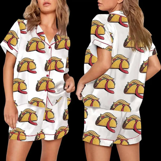 TACO Trump Always Chickens Out Pajama Set For Women