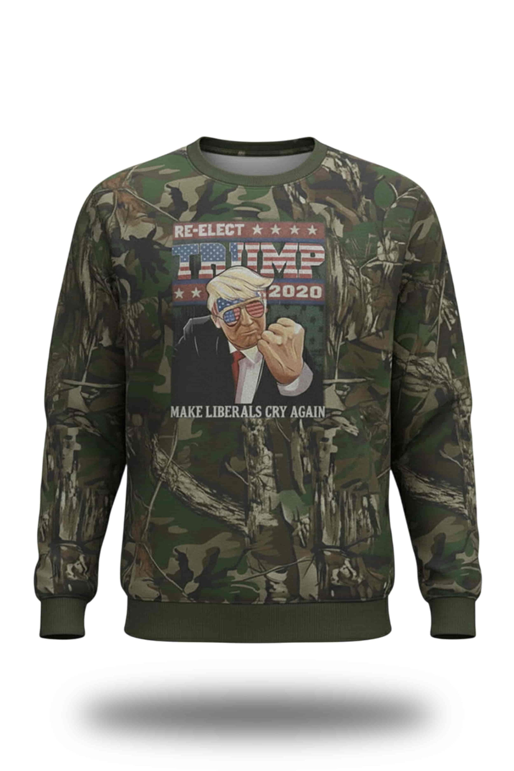 Thomas Jacob Sanford Re-elect Trump 2020 Camouflage Shirt1