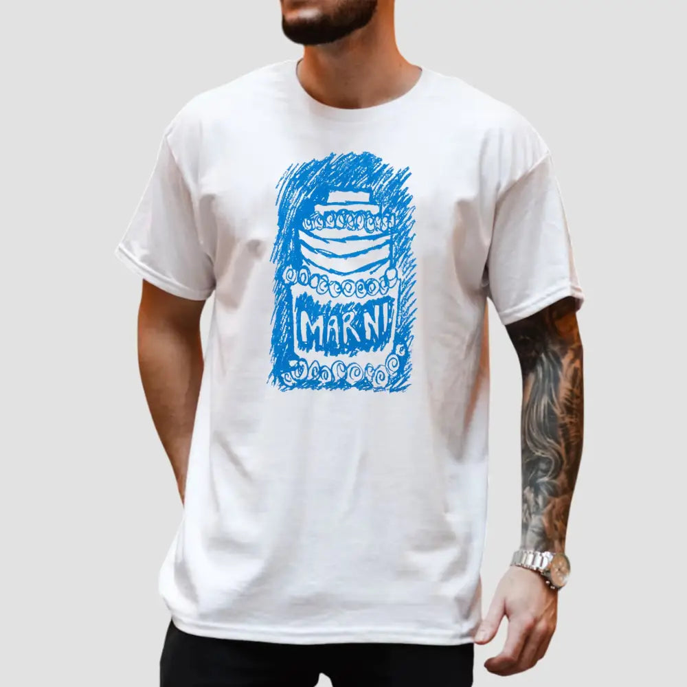 Travis Kelce 30th anniversary Marni T-Shirt1