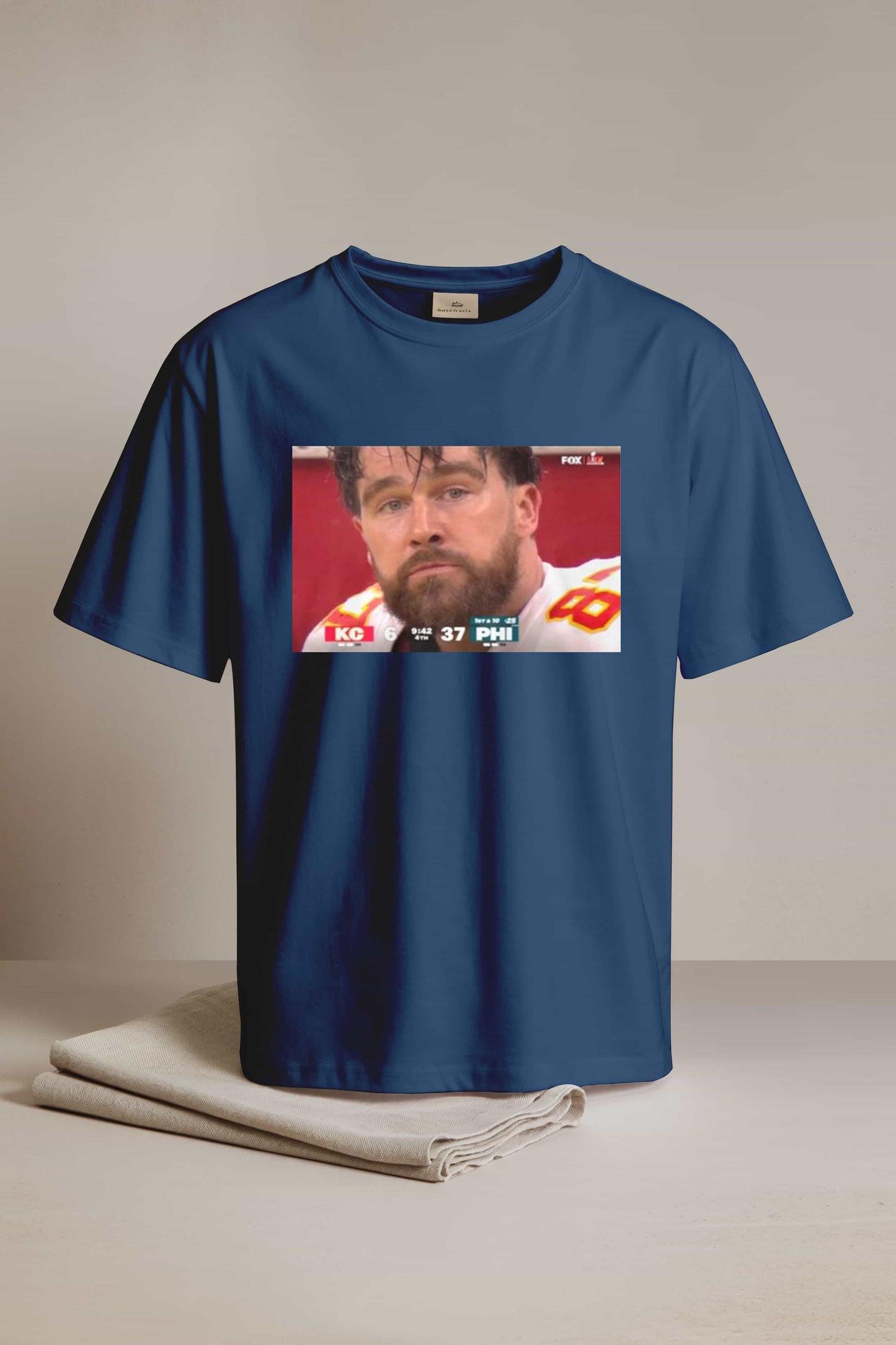 Travis Kelce Chiefs 6-37 Eagles Shirt1