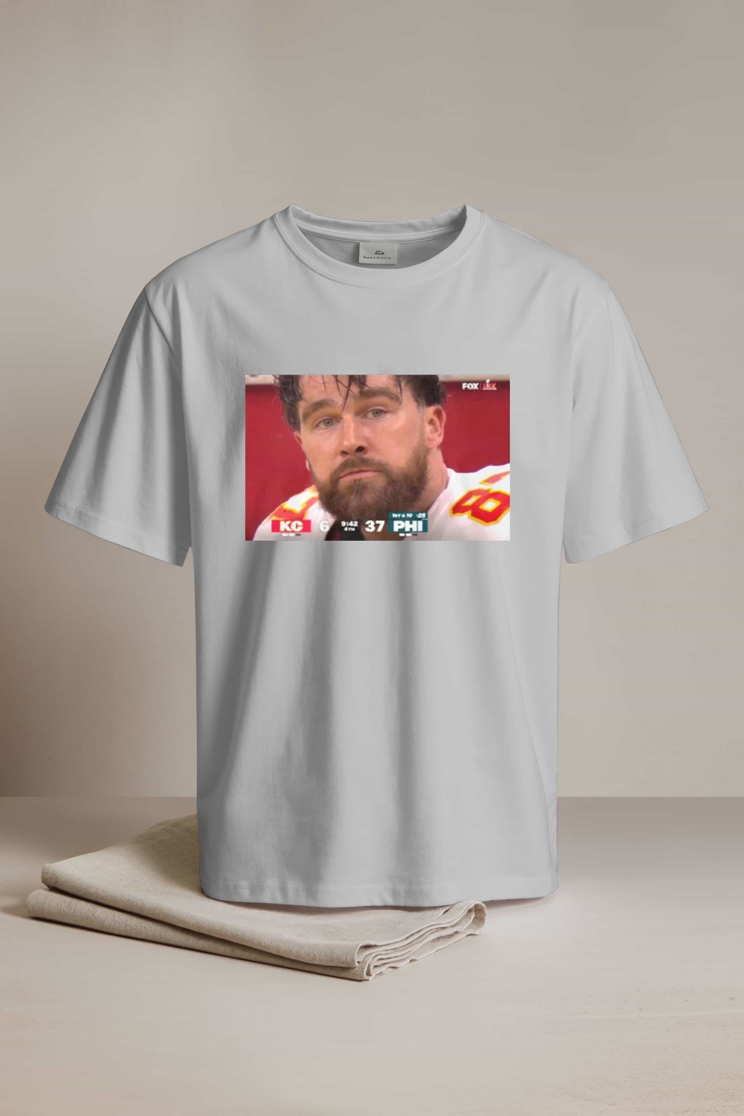Travis Kelce Chiefs 6-37 Eagles Shirt2