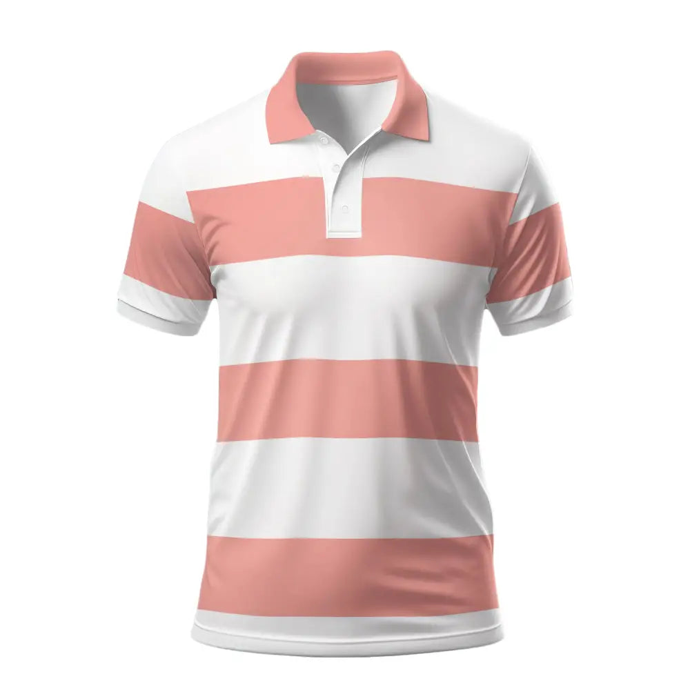 Travis Kelce Rugby Striped Las Vegas Golf Polo Shirt7