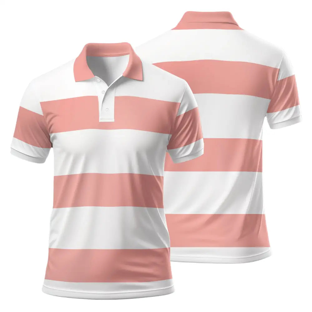 Travis Kelce Rugby Striped Las Vegas Golf Polo Shirt5