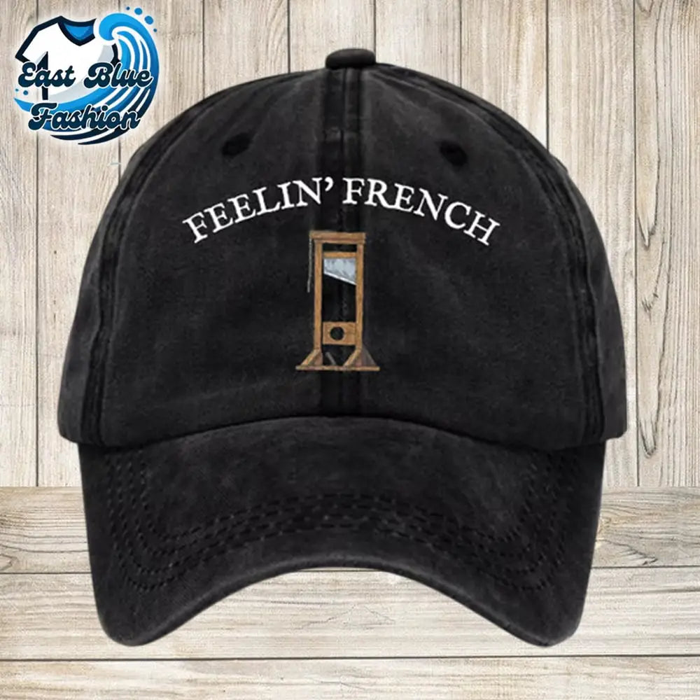 Unisex Distressed Washed Cotton Guillotine FDT Print Hat3