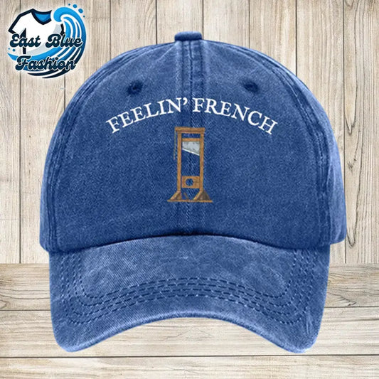 Unisex Distressed Washed Cotton Guillotine FDT Print Hat