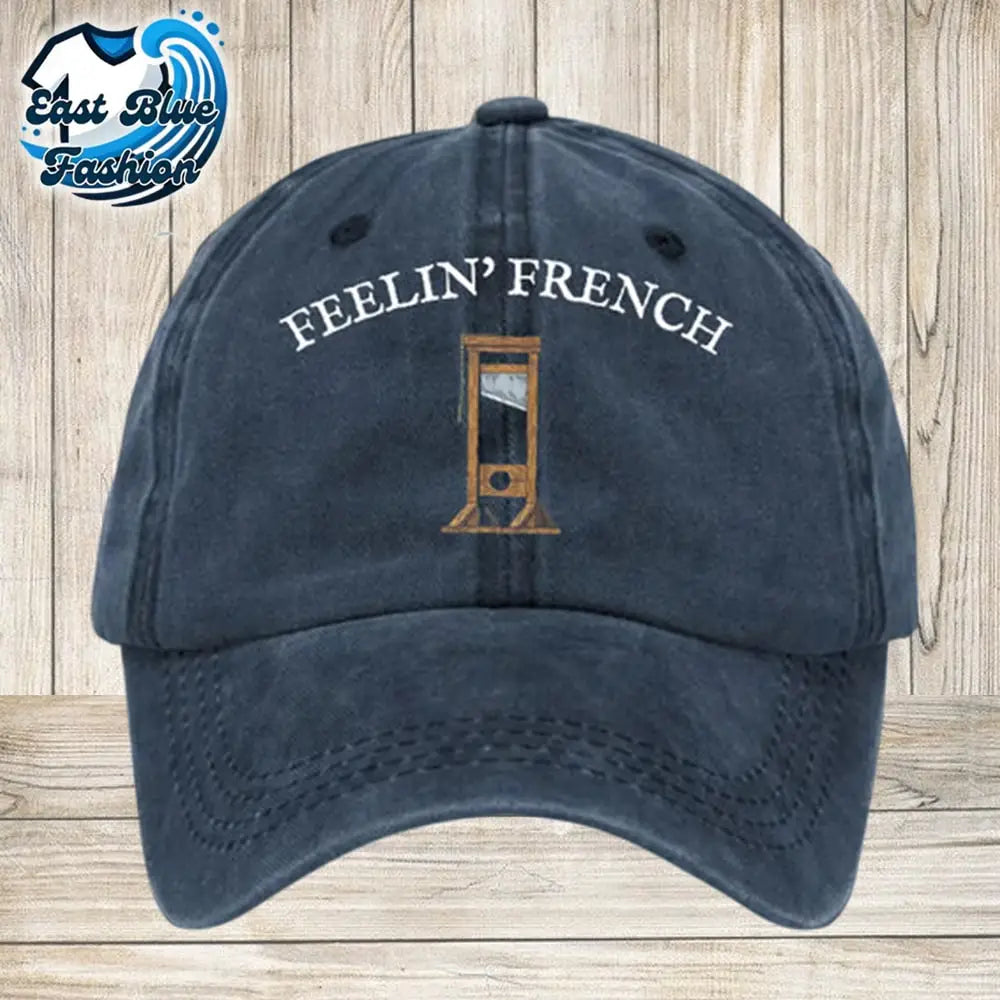 Unisex Distressed Washed Cotton Guillotine FDT Print Hat1