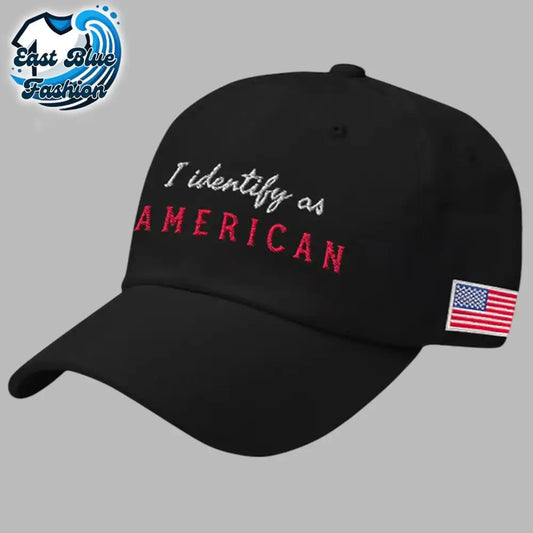 Unisex Retro I Identify As American Print Baseball Cap