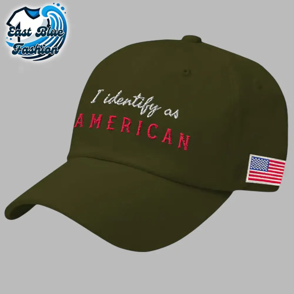 Unisex Retro I Identify As American Print Baseball Cap4
