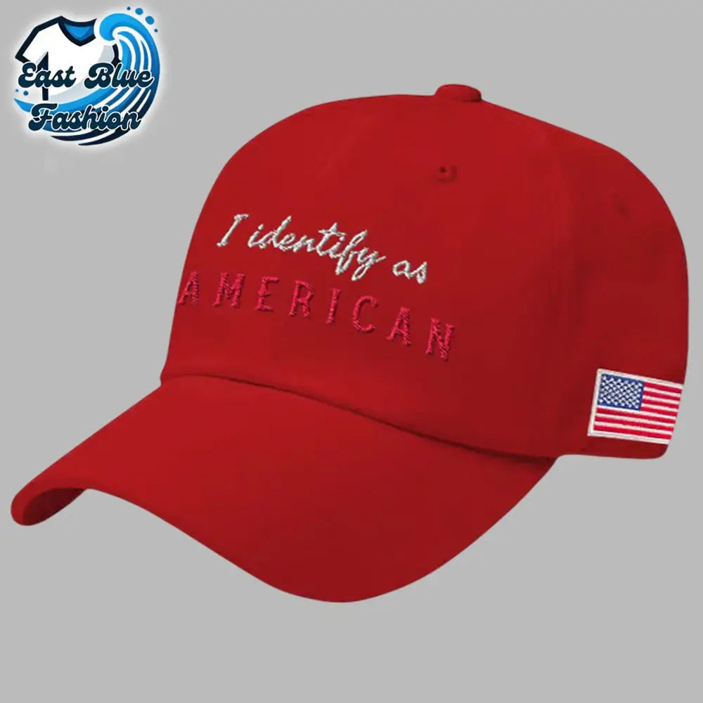Unisex Retro I Identify As American Print Baseball Cap3