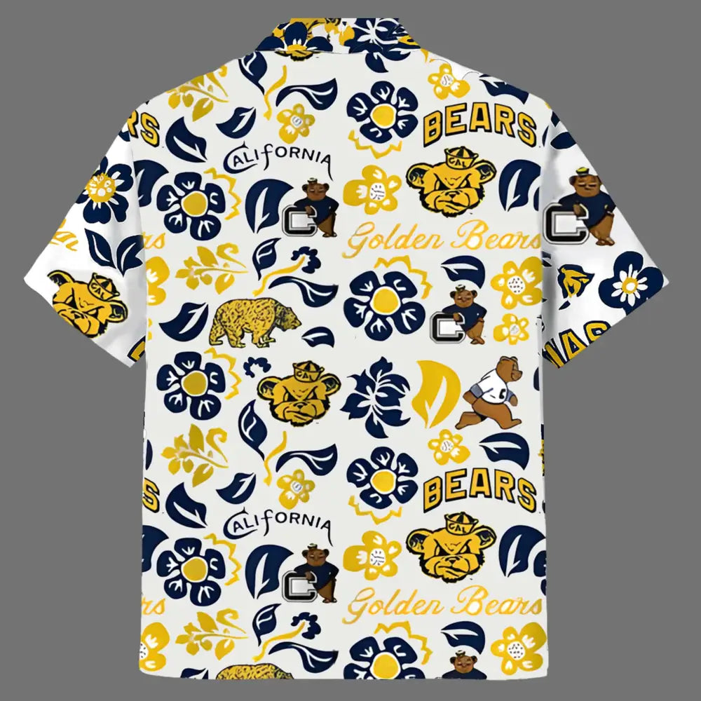 University Of California Berkeley Floral Hawaiian Shirt2