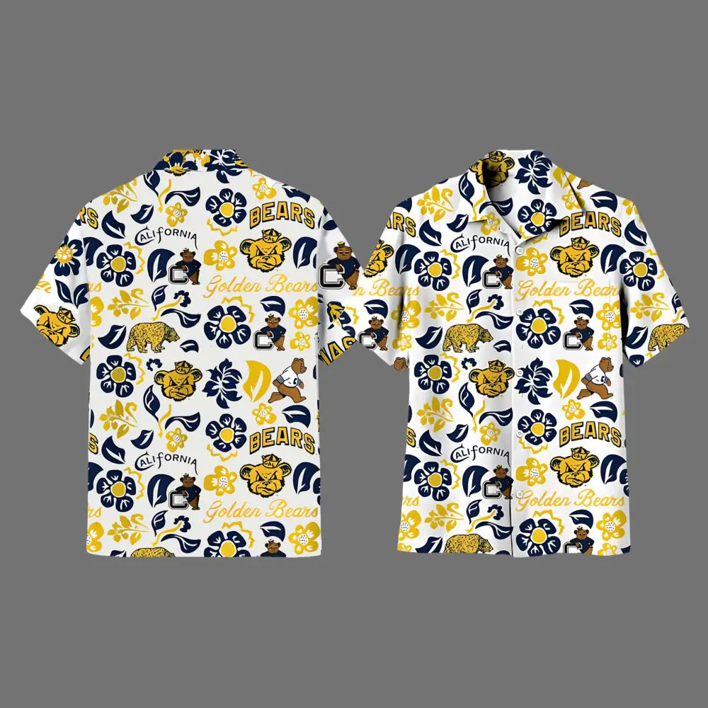 University Of California Berkeley Floral Hawaiian Shirt