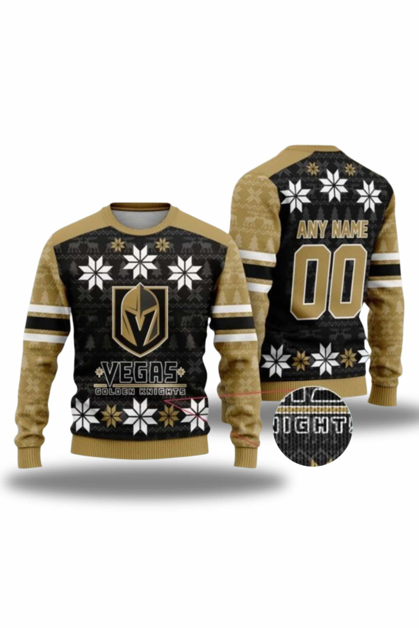 Vegas Golden Knights Frosty Nightfall Ugly Christmas 2025 Sweater