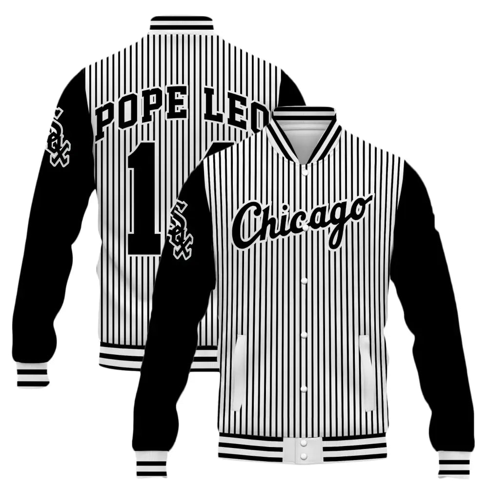 White Sox 2025 Pope Leo XIV Baseball Jacket