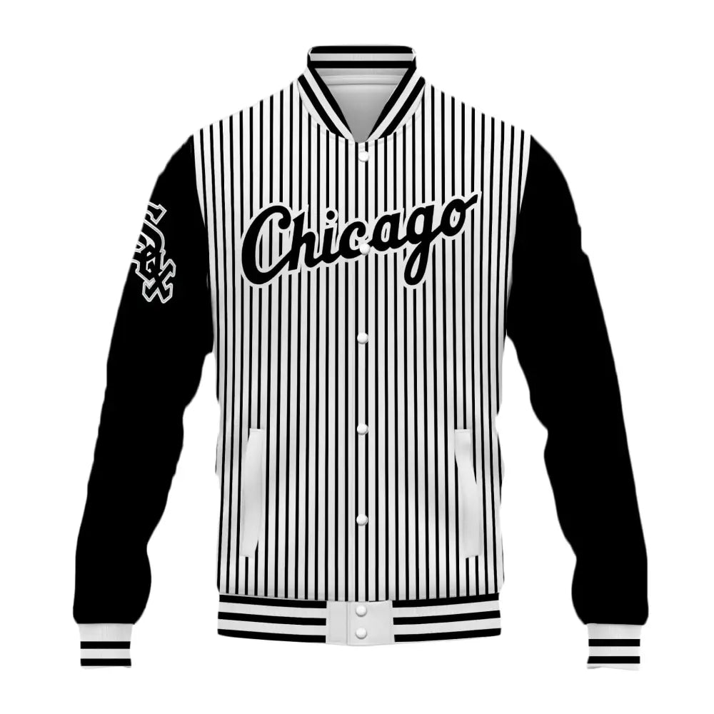 White Sox 2025 Pope Leo XIV Baseball Jacket1