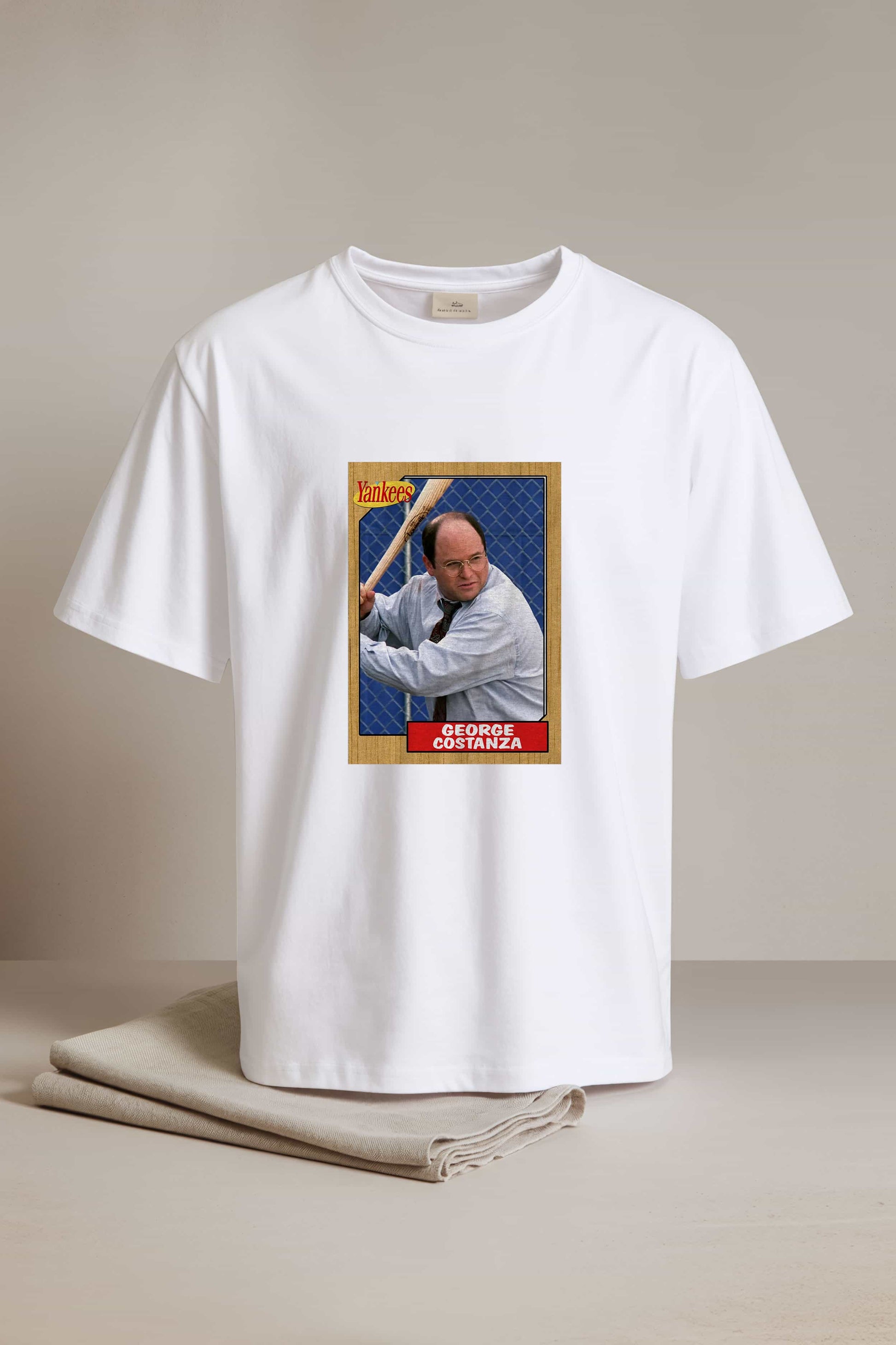 Yankees Costanza Baseball Card Shirt1